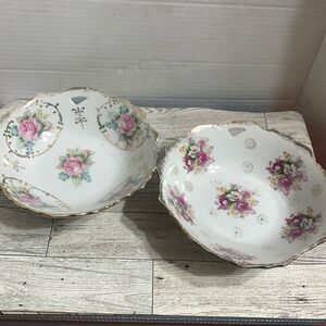 2 Vintage Trimont Ware Rose Bowls